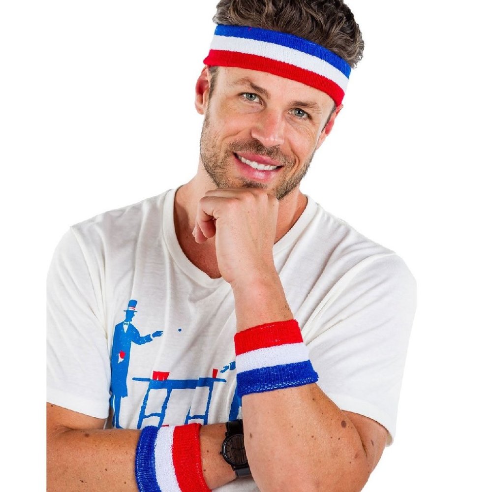 🎁 Patriotic Zippered Sweatband Set - Picture 2 of 2